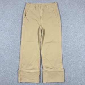 Pilcro Anthropologie Pants Womens 26 Cuffed Crop High Rise Relaxed Straight Wide